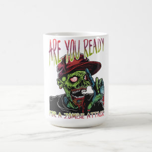 Ben je klaar Zombie mok Grappige Halloween Horro