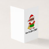Ben je koud geweest? Kerstmis Santa in Beach Vibe Kaart (Buitenkant)