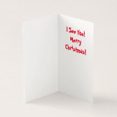 Ben je koud geweest? Kerstmis Santa in Beach Vibe Kaart (Binnen)