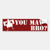 Ben je MAV Bro? Bumpersticker in het rood (Voorkant)