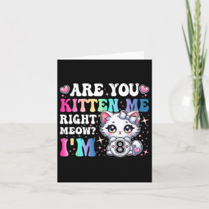Ben je me aan het katten Meneer Meow Anime 8e verj Kaart