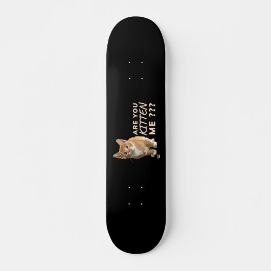 "BEN JE ME BEKEND" grappige kat Persoonlijk Skateboard (Voorkant)