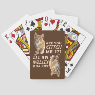 "BEN JE ME BEKEND" grappige kat Pokerkaarten