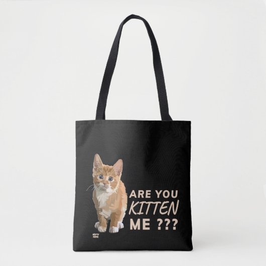 "BEN JE ME BEKEND" grappige kat Tote Bag (Voorkant)