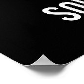 Ben je me grappig, dunne pun, donkere bg? poster (Hoek)