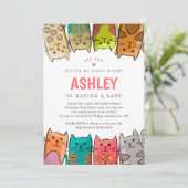 Ben je me nu aan het kitten? Katten Baby shower Kaart (Staand voorkant)