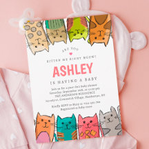 Ben je me nu aan het kitten? Katten Baby shower