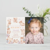 Ben je me nu aan het kitten op de verjaardagsfoto? kaart (Staand voorkant)