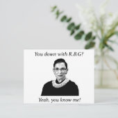 Ben je met RBG? Briefkaart (Staand voorkant)