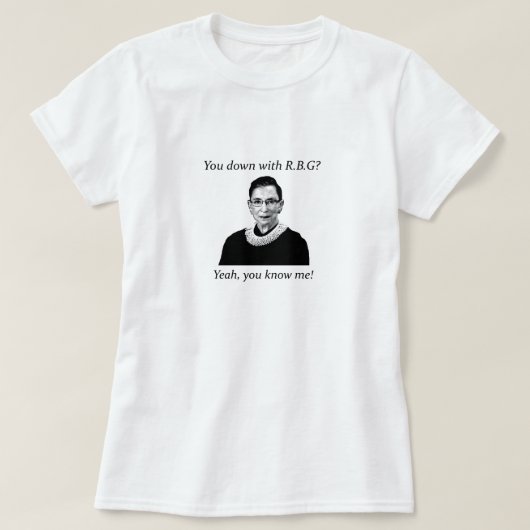 Ben je met RBG? T-shirt (Design voorkant)