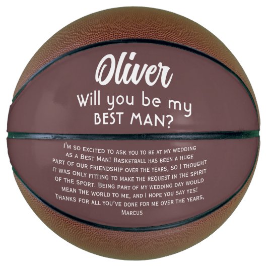 Ben je mijn beste aangepaste naam en tekst? basketbal (Voorkant)