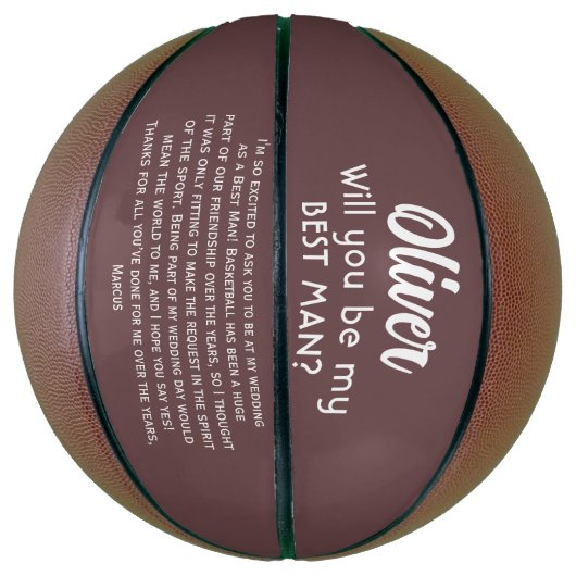 Ben je mijn beste aangepaste naam en tekst? basketbal (Verticaal)