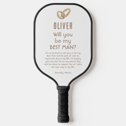 Ben je mijn beste maatnaam? pickleball paddle (Voorkant)