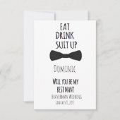 Ben je mijn beste man? Best Man Wedding Invite Kaart (Voorkant)