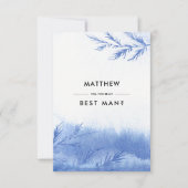 Ben je mijn beste man? Blauwe wintertakken Kaart (Voorkant)