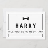 Ben je mijn beste man? De Groomsman nodigt uit Kaart (Voorkant)