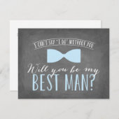 Ben je mijn beste man? | Groomsmannen Kaart (Voorkant / Achterkant)