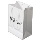 Ben je mijn beste man? Modern voorstel Medium Cadeauzakje (Voorkant Gekanteld)
