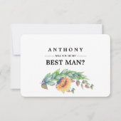 Ben je mijn beste man? Rustige zonnebloemen Kaart (Voorkant)