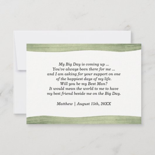 Ben je mijn beste man? Uitnodigingen tot waterverf (Achterkant)