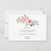 Ben je mijn Bloemenmeisje Lush Blush Pink (Achterkant)