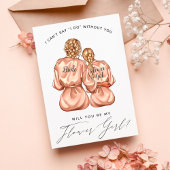 Ben je mijn Bloemenmeisje? Meisjes in zijderouben Kaart