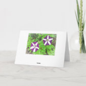 Ben je mijn Bloemenmeisje Paarse Petunias? Kaart (Achterkant)