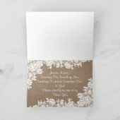 Ben je mijn Bloemenmeisje? Rustic Burlap & Lace (Binnen)