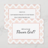 Ben je mijn Bloemenmeisje Soft Peachy Blush Damas (Voorkant / Achterkant)