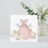 Ben je mijn Bloemenmeisje Waterverf Blush ? Kaart (Staand voorkant)