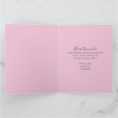 Ben je mijn Bloemenmeisje Weddenschap Cute Pink Dr Kaart (Binnen)