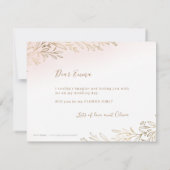 Ben je mijn bloemmeisje? kaart (Achterkant)