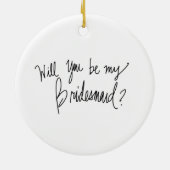 Ben je mijn BM? Bl Bun Bride Br Bun Maid Keramisch Ornament (Achterkant)