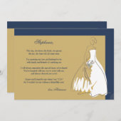 Ben je mijn Bridesmaid? 3 Kaart (Voorkant / Achterkant)