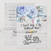 Ben je mijn Bridesmaid Boho Flowers Rustige Hood? Kaart (Voorkant / Achterkant)