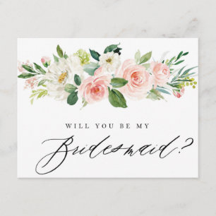 Ben je mijn Bridesmaid?   Bridesmaid Card Informatiekaartje