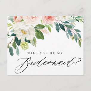 Ben je mijn Bridesmaid?   Bridesmaid Card Informatiekaartje