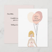Ben je mijn Bridesmaid? | Bridesmaid Card Kaart (Voorkant / Achterkant)