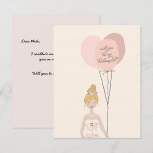 Ben je mijn Bridesmaid?   Bridesmaid Card Kaart