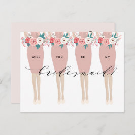 Ben je mijn Bridesmaid? | Bridesmaid Card Kaart