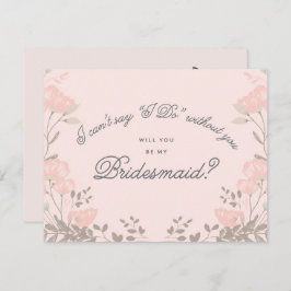 Ben je mijn Bridesmaid? | Bridesmaid Card Kaart