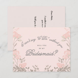 Ben je mijn Bridesmaid?   Bridesmaid Card Kaart