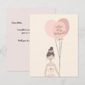 Ben je mijn Bridesmaid? | Bridesmaid Card Kaart (Voorkant / Achterkant)