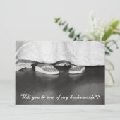 Ben je mijn Bridesmaid? Bridesmaids-kaart Kaart (Staand voorkant)