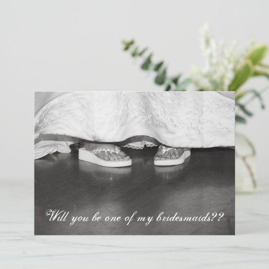 Ben je mijn Bridesmaid? Bridesmaids-kaart Kaart (Staand voorkant)