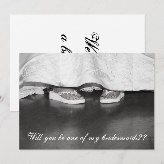 Ben je mijn Bridesmaid? Bridesmaids-kaart Kaart (Voorkant / Achterkant)