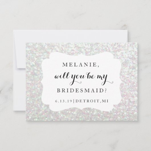 Ben je mijn Bridesmaid Card - Weddendag Irides? Kaart (Voorkant)