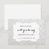 Ben je mijn Bridesmaid Card - Weddendag Irides? Kaart (Voorkant / Achterkant)