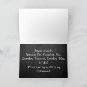 Ben je mijn Bridesmaid? Chalkboard en kant (Binnen)