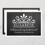 Ben je mijn Bridesmaid? Chalkboard Tiara Kaart<br><div class="desc">Ben je mijn Bridesmaid? Chalkboard Tiara Kaart</div>